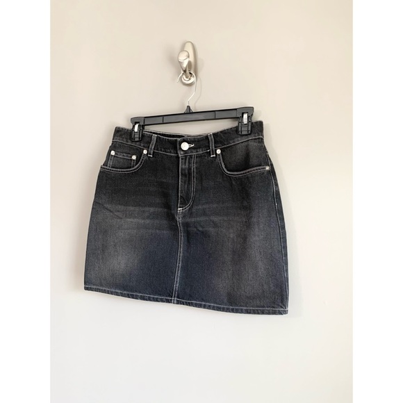 NWT GANNI Denim Mini Skirt - Picture 12 of 14